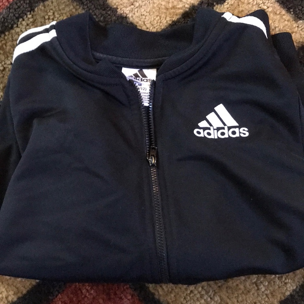 Adidas jacket black size  medium 10/12